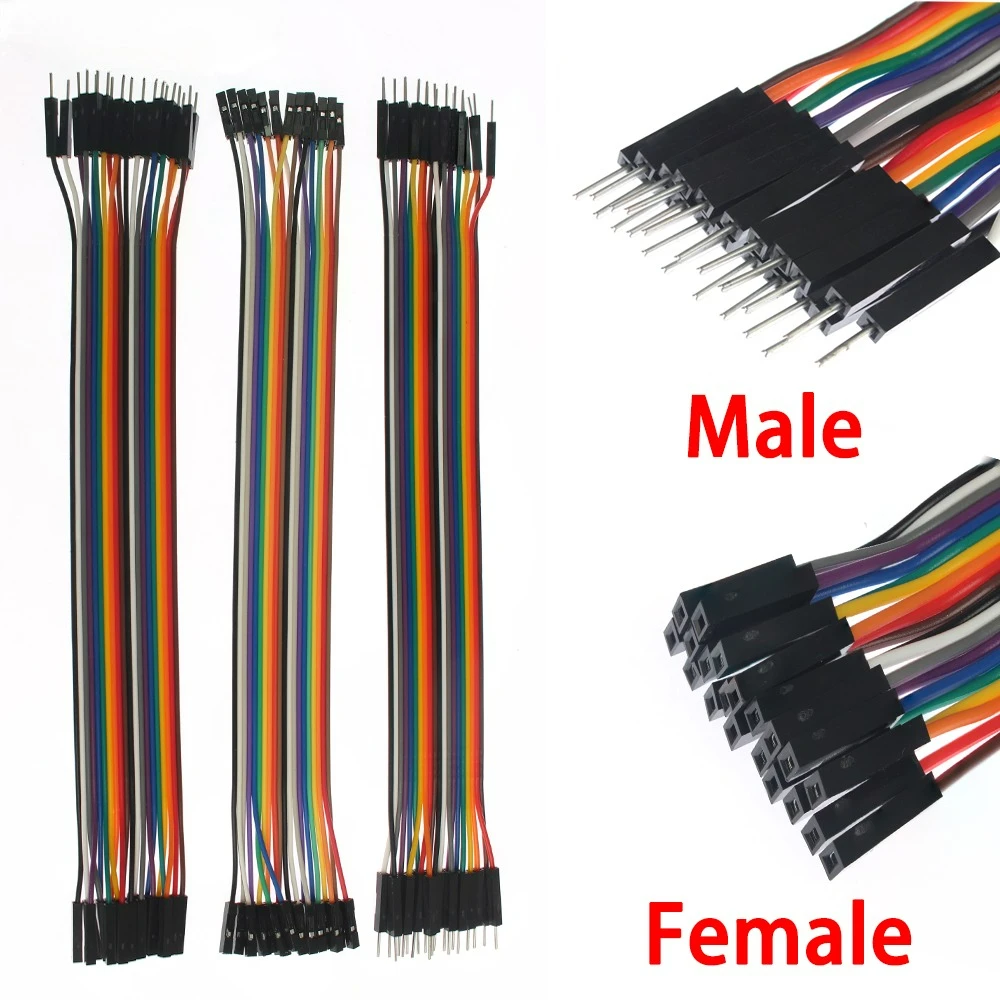 20Pin Dupont Jumper Wire Kit 10cm-30cm Male To Male / Female To Female/Male To Female Dupont Cables for Arduino Raspberry Pi DIY