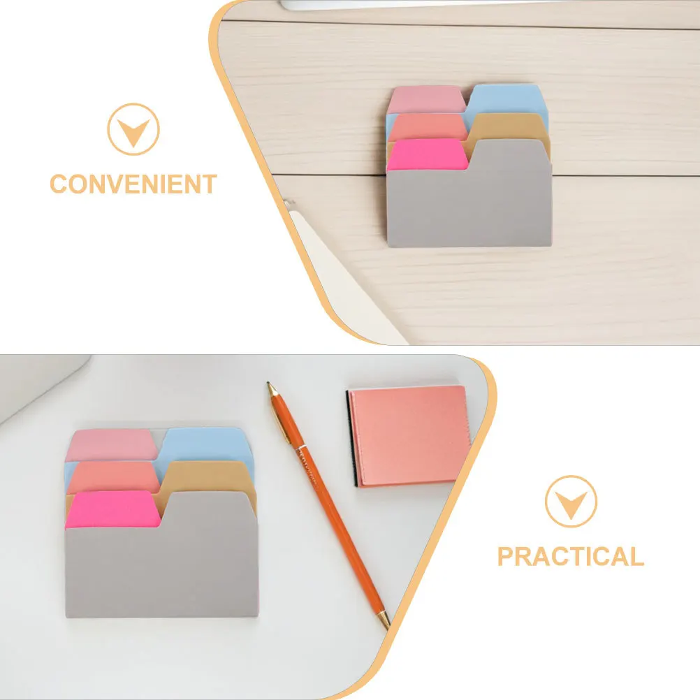 2 قطعة علامات التبويب لزجة 6 ألوان الكتب التوضيحية أجهزة الكمبيوتر المحمولة صفحة علامات الأعمال ملاحظة ملصق المنظم مقسم ملصقات #3