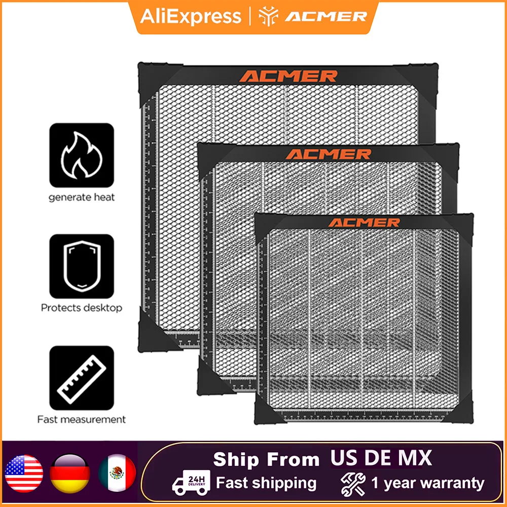Tavolo da lavoro a nido d'ape laser ACMER Pannello letto universale a nido d'ape per protezione accessori per incisore laser da taglio a CO2 o a diodi