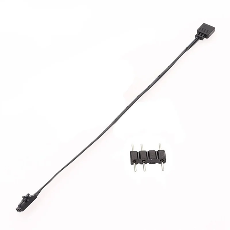 Cable adaptador para Corsair, conector RGB de 3 pines a ARGB estándar de 3 pines y 5V para Corsair Fan/Hub/nodo de iluminación/Commander