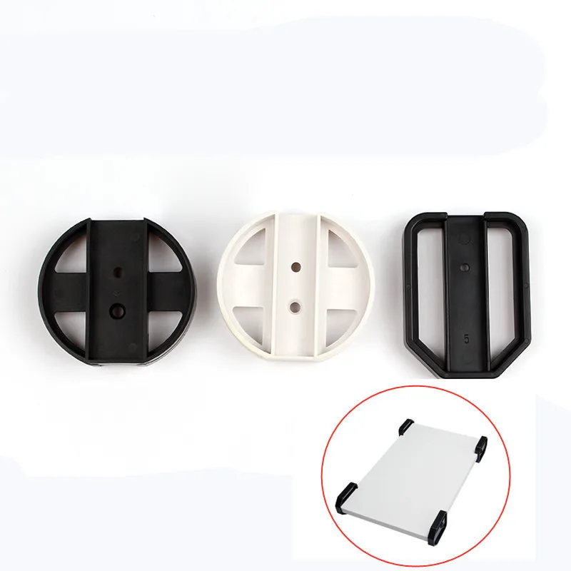 

4pcs Computer Host Tower Holder CPU Stand Adjustable Case Support bracket ABS Plastic Pulley Mobile office home Accessories