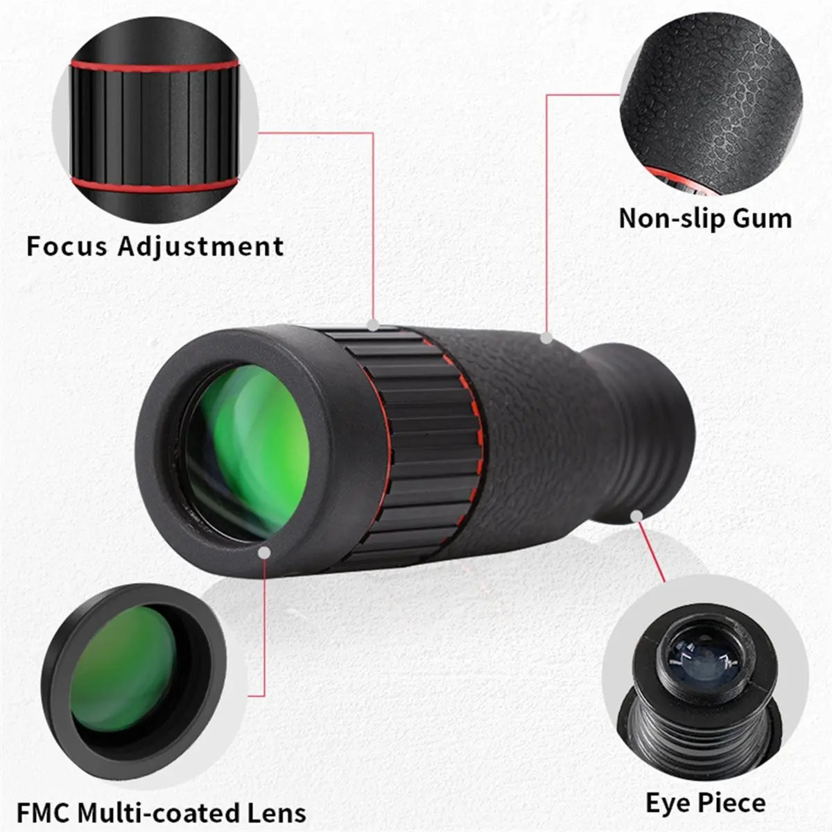 64X Telephoto Phone Lens,Mobile Phone Telescope with Tripod & Lens Clip, Ideal for Bird Watching, Concert, Photography
