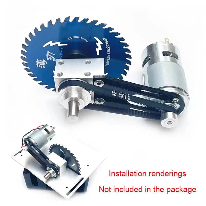 Mini Table Saw Spindle DIY Woodworking Cutting Polishing Spindle Saw Bearing Seat Shaft and Ball Bearing Spindle with 895 Motor