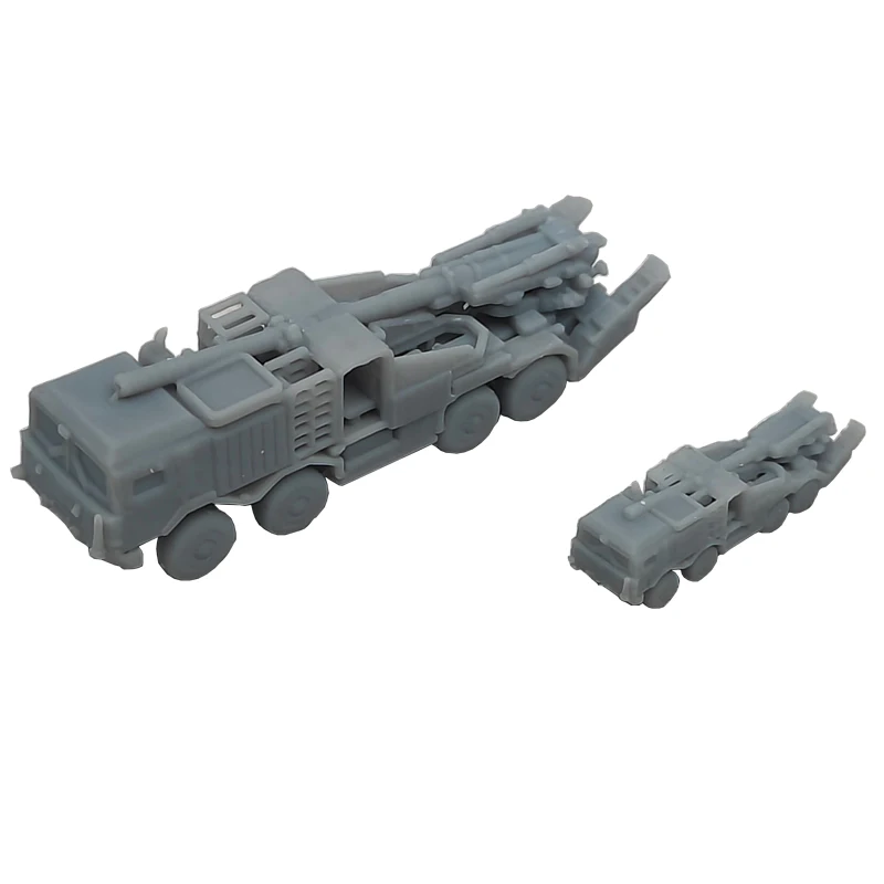 5PCS Length 1.63/3.26cm Type 19 Self-propelled Artillery Resin Model 1/700 1/350 Scale 3D Printed Miniature Truck Cannon Toys