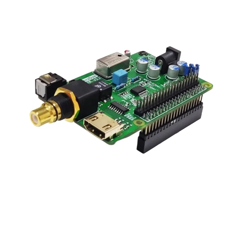 

TeraDak Raspberry Pi Raspberry pi4B Pi5 I2S Коаксиальное оптическое волокно HDMI Поддержка воспроизведения DSD