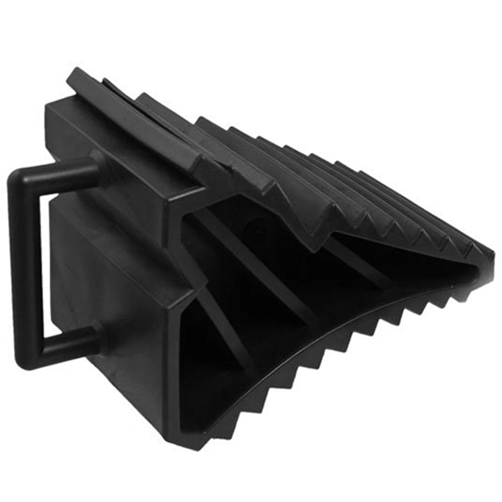 Powerful 4 Pcs Antislip Vehicle Car Truck Wheel Tire Chock Stop Block Black