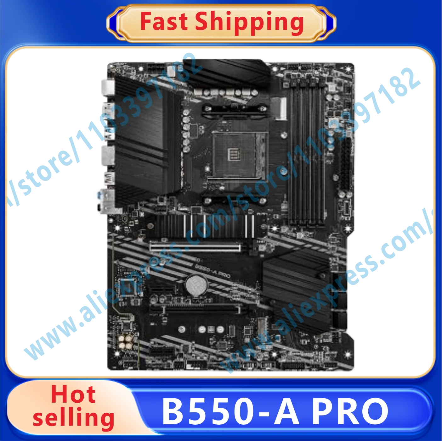 B550-A PRO Motherboard AM4 AMD B550 DDR4 128GB 3600MHz M.2 SATA3 PCI-E 4.0 HDMI USB3.2 ATX