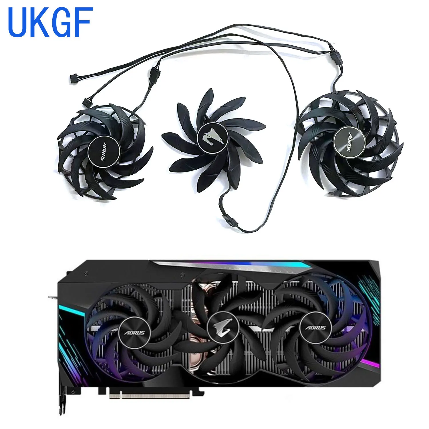 

Original PLD10015B12H 4PIN RX 6800 XT GPU fan for Gigabyte AORUS Radeon RX 6800 6800XT 6900XT graphics card cooler