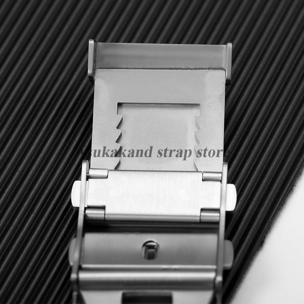 Stainless Steel Adjustable Buckle 18mm 20mm 22mm for Seiko for Breitling Watchband Folding Clasp Metal Silver Button Accessories