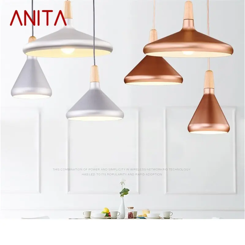 

ANITA Nordic Pendant Lights Modern Simple LED Lamp Fixtures For Home Decorative Dining Room