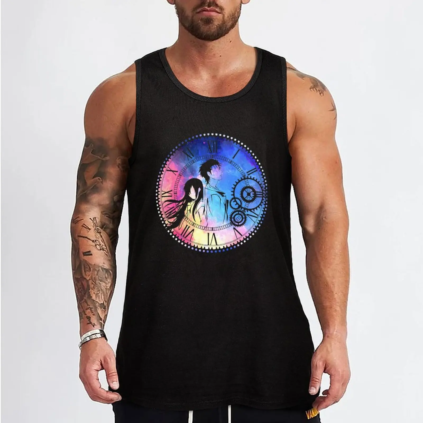 Steins;Gate Loving mix colors Tank Top sports vest bodybuilding t shirt T-shirts men