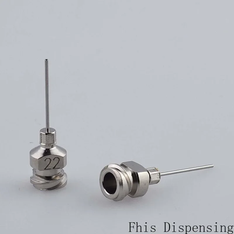 12pcs/lot Double Thread Hub Luer Lock Dispensing Needle 1/2 Inch Cannula Blunt End (All Metal)