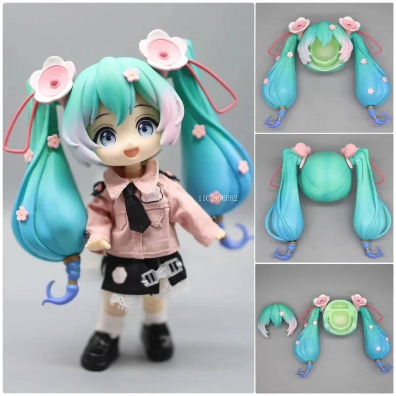 Polymer Clay Ob11 Cartoon Doll Can Be Detachable Front and Back Hair Face Shell DIY Gsc Animation Character Making  Accessories