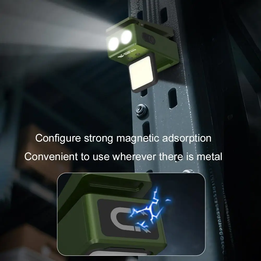 Ultra brilhante mini cob cabeça lâmpada recarregável led clipe na tampa luz chapéu à prova dwaterproof água lanterna farol para pesca acampamento