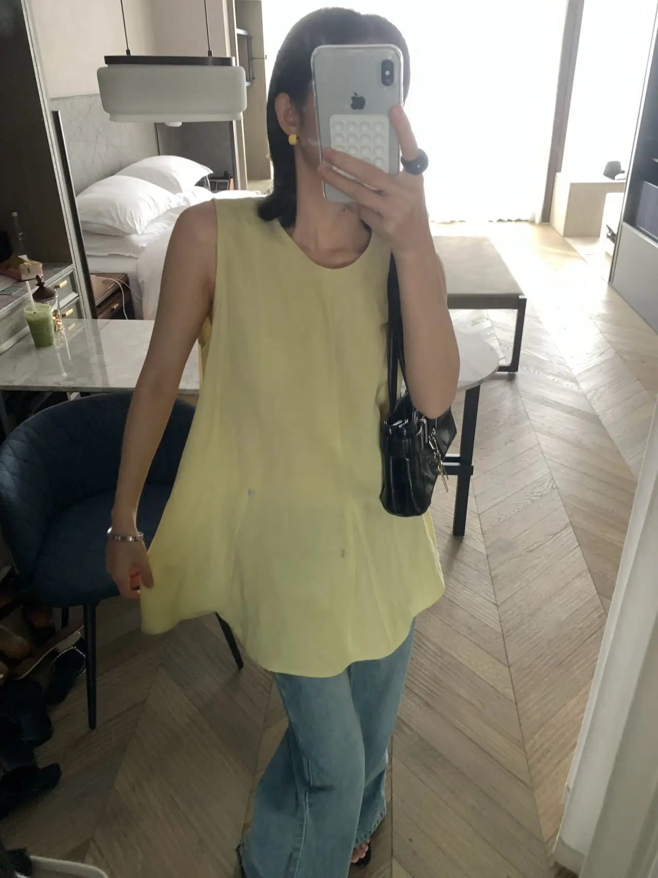 

Lilian Sweet Korean Style Women's Dress Sleeveless Versatile Summer Casual round Neck Casual Breathable Comfortable Dress