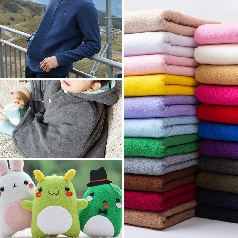 0.5m/1m/2m Polar Soft Fleece Short Plush Fabric for Sewing Clothing Lining, Dolls Warm Jackets Pet Beds DIY Clothing Fabrics