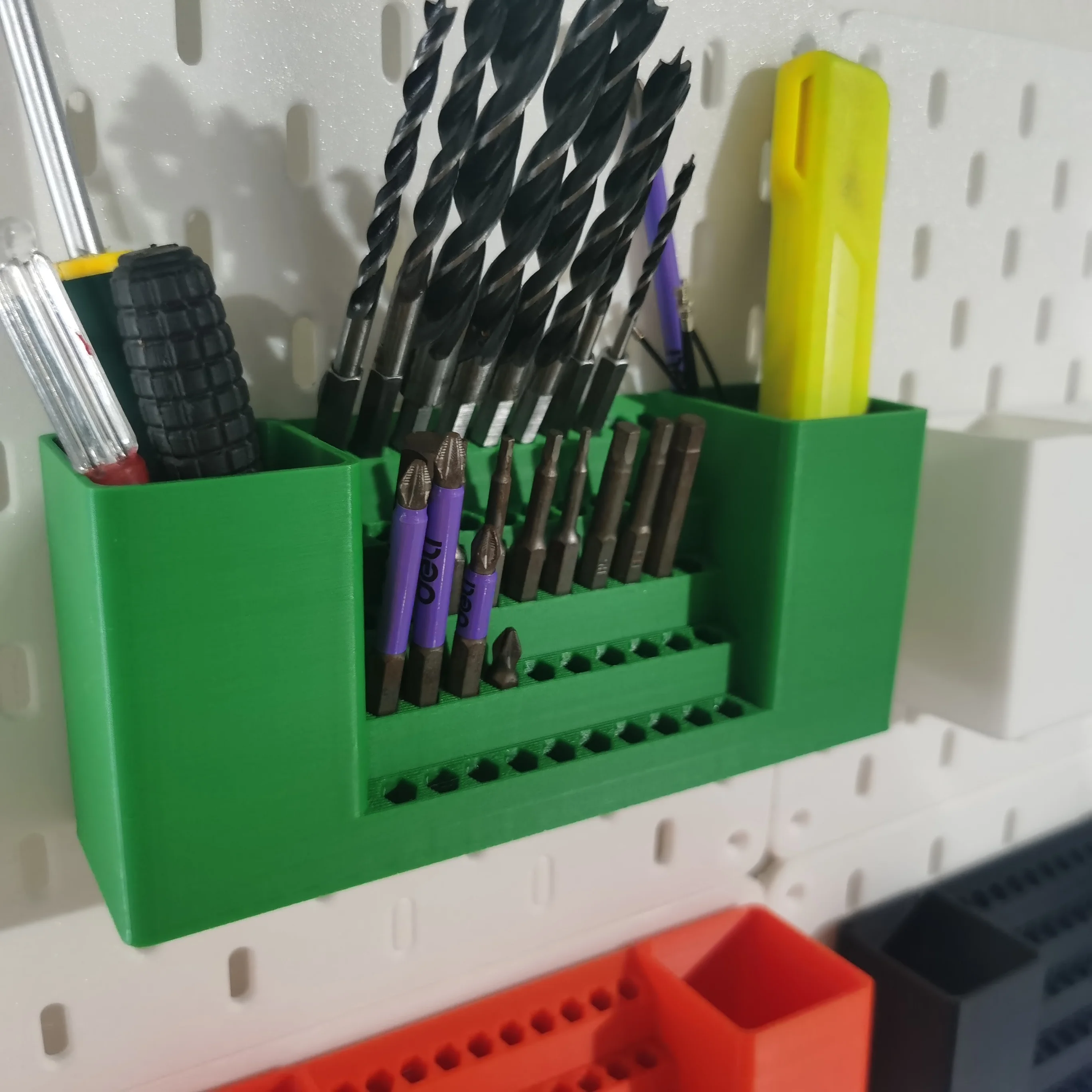 Tournevis Hexagonal en plastique, 50 trous, gain de place, support de rangement, outil de rangement d'embouts de tournevis