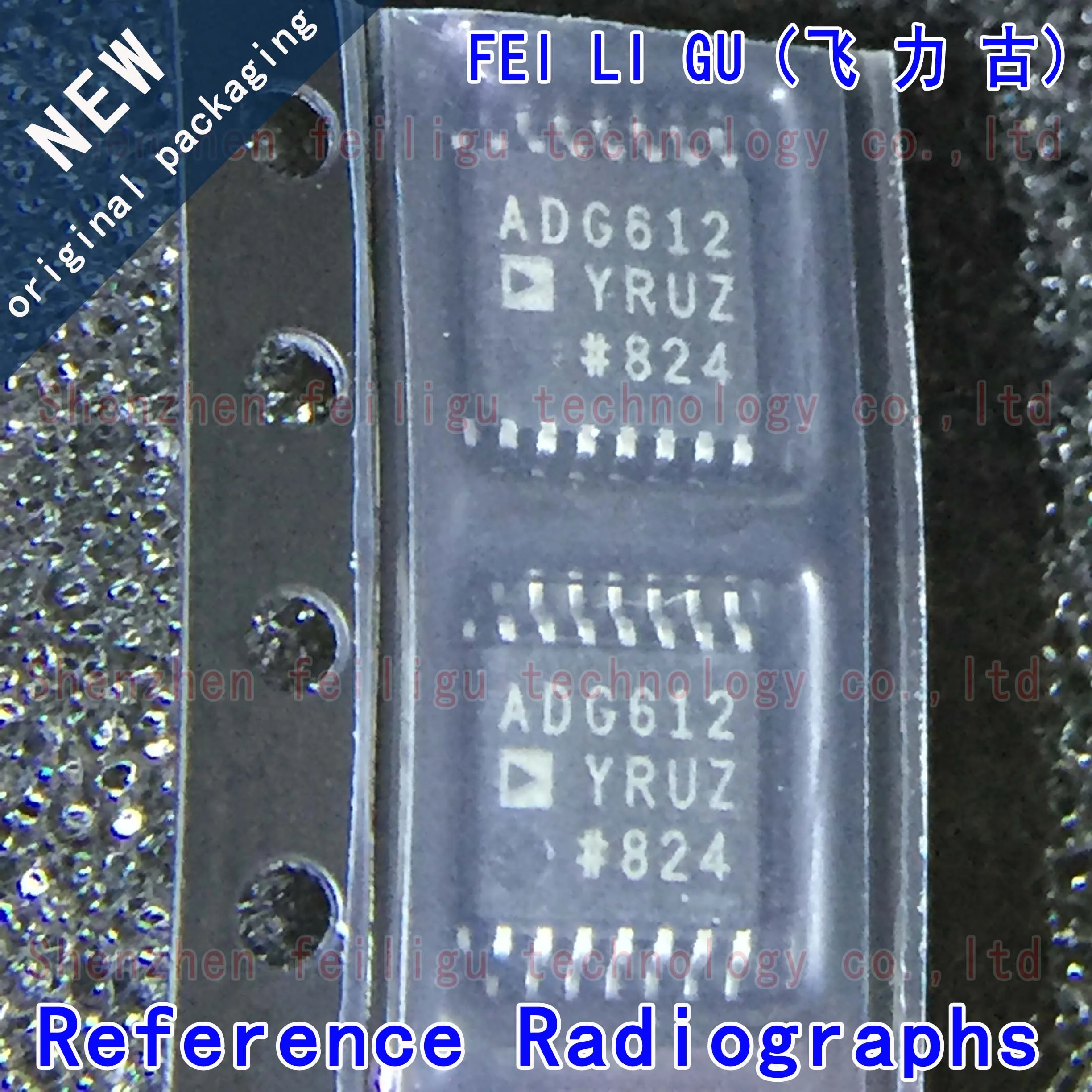 1/10/30PCS 100% New original ADG612YRUZ-REEL7 ADG612YRUZ ADG612YRU ADG612 Package:TSSOP16 Analog Switch/Multiplexer Chip