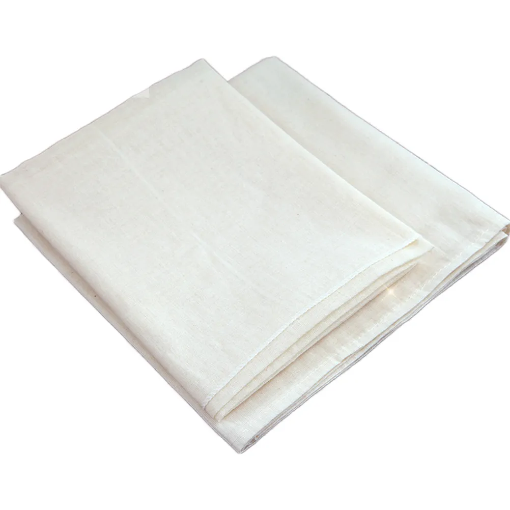 2Pcs Cheesecloth Filter Cotton Fabric Unbleached Ultra Fine Reusable Strainer for Cooking Juice Squeezing Cheese Brewing and