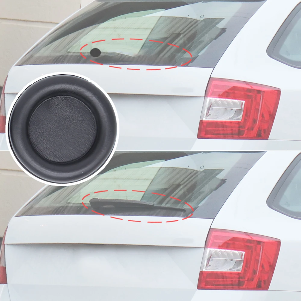Dla Skoda Octavia 5E 1997 - 2013 2014 2015 2016 2017 samochód zwiadowczy wycieraczka tylnej szyby ostrze usuń blokowanie kapturek dla wtyczek Rocker