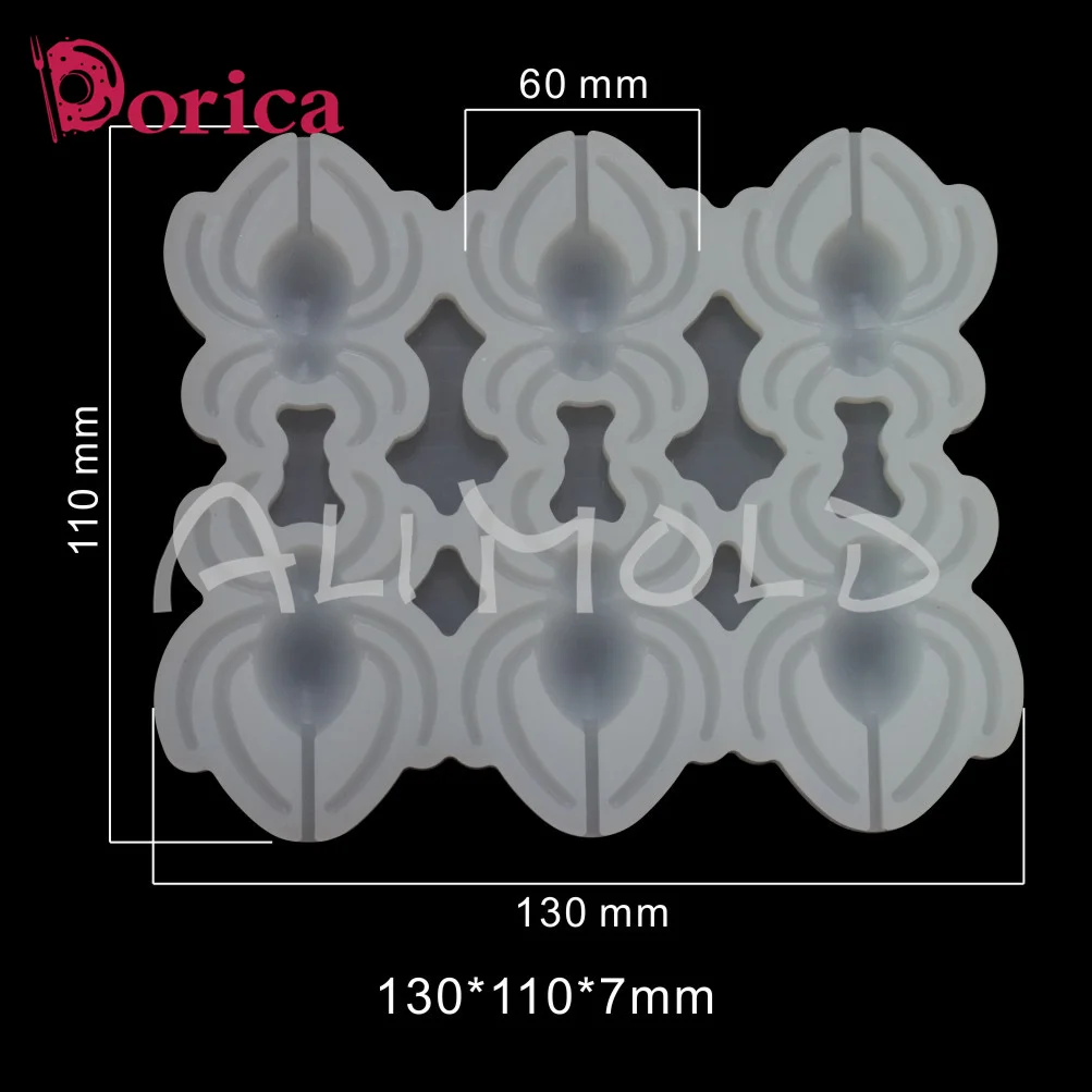 Dorica Spider Shape Resin Epoxy Mold Diy Chocolate Silicone Lollipop Mould Cake Decorating Tools Kitchen Bakeware