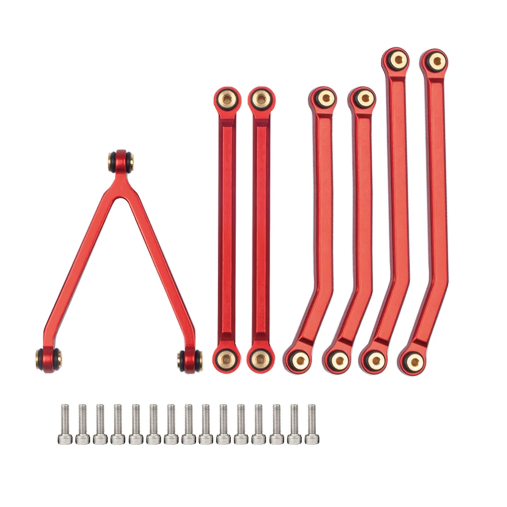 Pull Rods Kit Steering Accessories Aluminum Alloy RC Car Linkage Rod Set