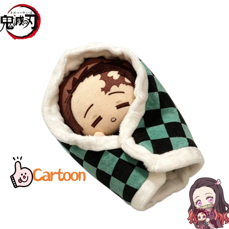 

New Demon Slayer Plush Toy Cartoon Animation Peripheral Creative Sleepy Charcoal Ghost Destroying Baby Doll Decoration Gift