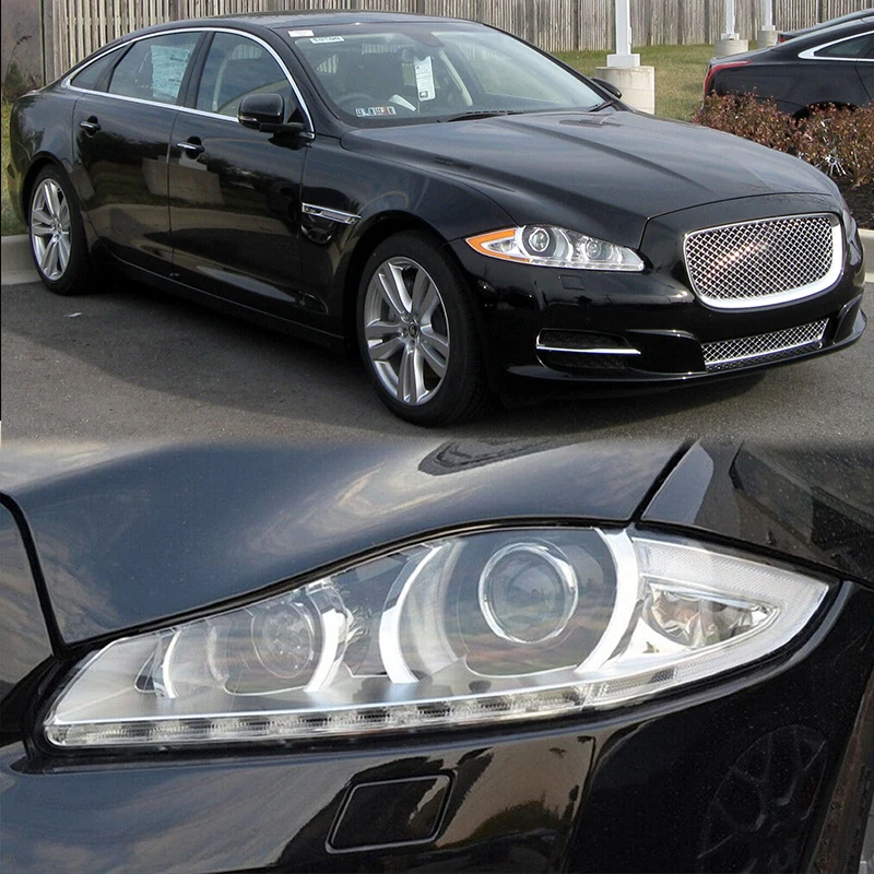 

For Jaguar XJ 2010-2018 Car Shade Transparent Lampshade Headlight Lens Housing Automotive Driving Lights Shell