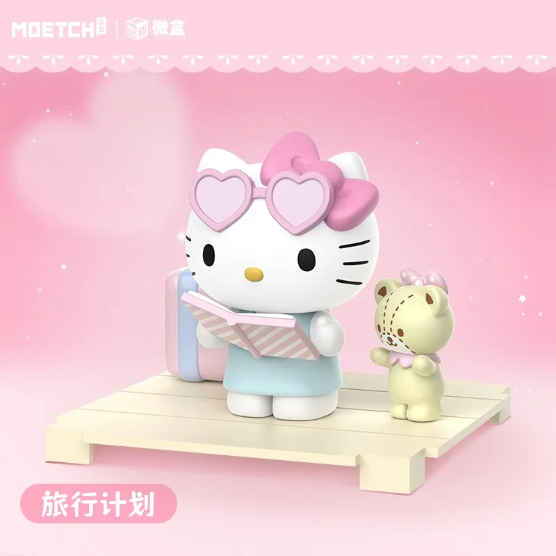 Sanrio Hello Kitty Sweet Playmate Micro Boxes: 9+Secret Styles, Blind/Full Case (No Repeats), Dust-Proof, Cute Decor Blind Boxes