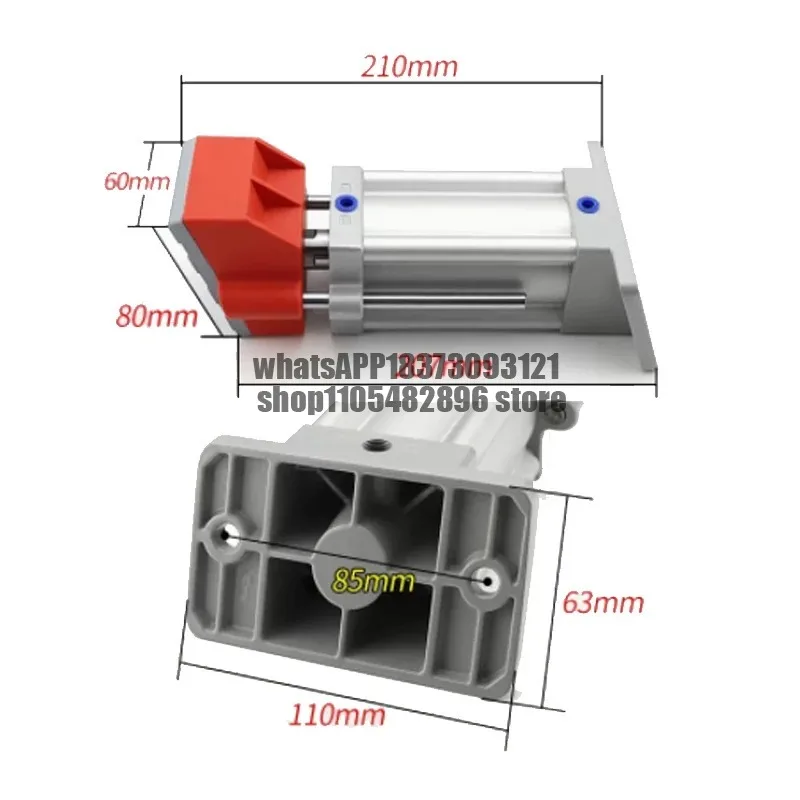 SU50X75-FD SDA50X90-FDSlotting Machine Inclined Cylinder Side Hole Inclined Cylinder Punching Machine Wood Inclined Foot Fixture