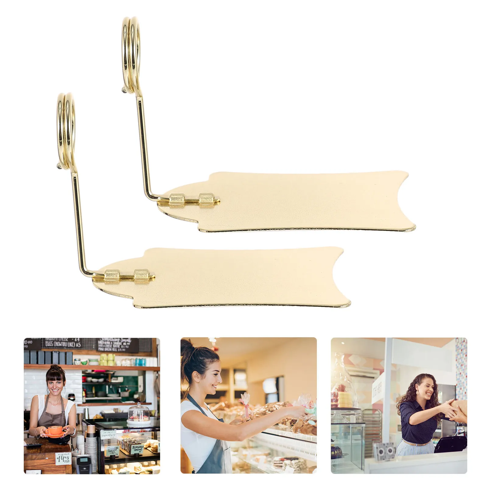 

3Pcs Reusable Metal Price Tag Clamp for Bakery Retail Shelf Label Display Rack Supermarket Price Display Stand Advertising Clip