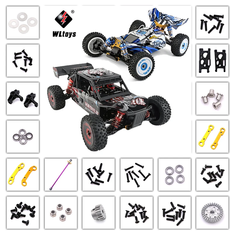 

Оригинальные запасные части для радиоуправляемого автомобиля WLtoys 124016 124017 1/12, центральный приводной вал в сборе, набор винтов, подшипник, моторный дифференциал