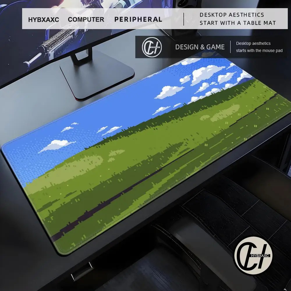 XXL HYBXAXC Gamer 900x400 Pixel Art Mouse Pad Cute HD Desk Pad Extended Gaming Keyboard Mats Large 90x40cm XXL Gamer Mousepad