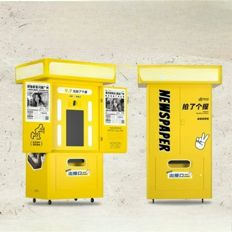 Kamera retro koran kuno 2026 langsung dari pabrik, kamera stiker kepala besar, kamera luar ruangan, bilik foto mobile