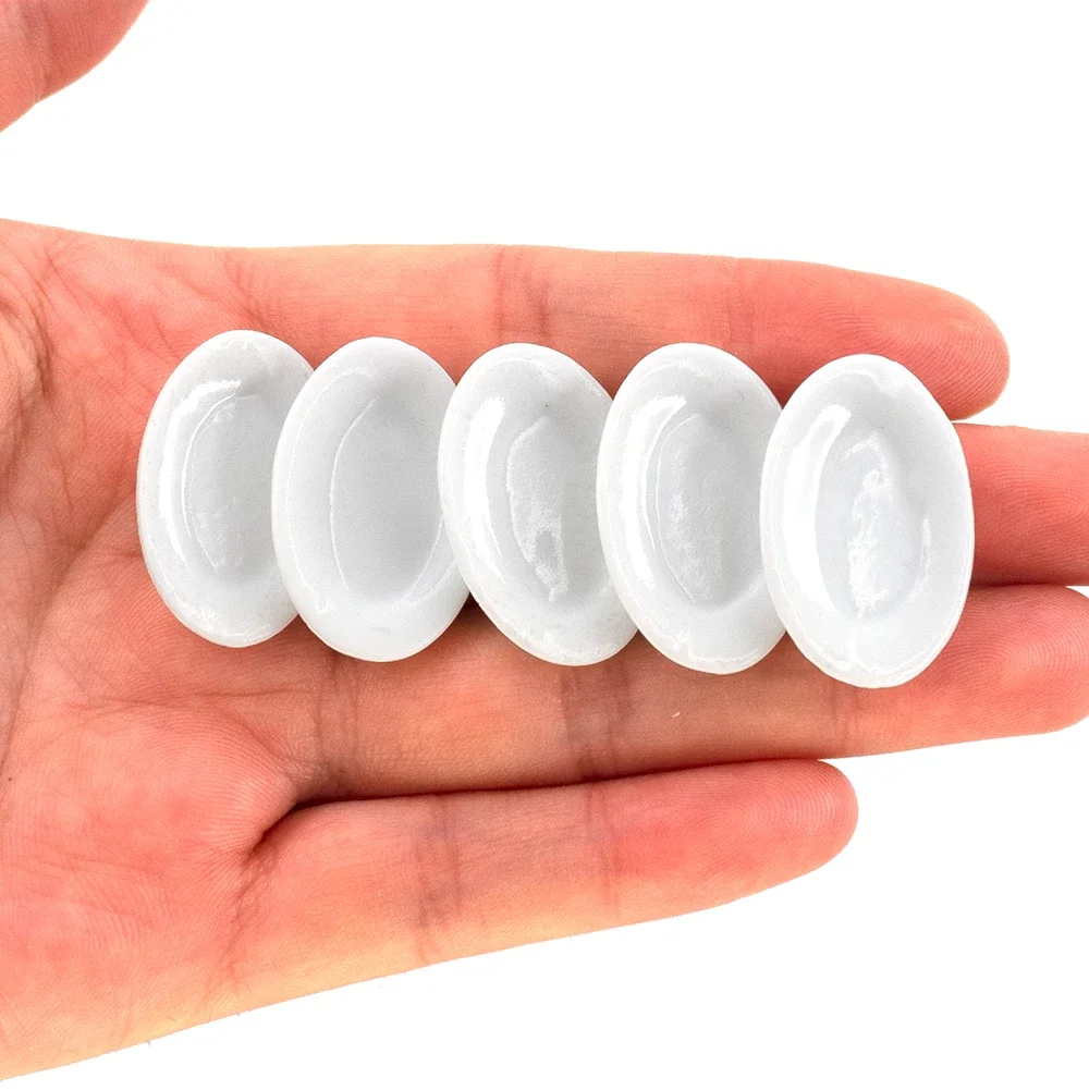 5 قطعة 1/12 دمية مصغرة اكسسوارات صغيرة الحلوى لوحة سيراميك محاكاة طبق لعبة مجسمة لدمية ديكورات منزلية bjd