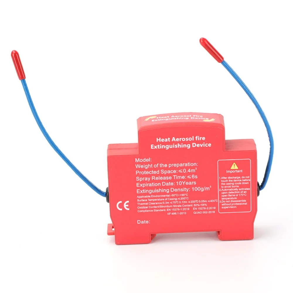 DIN Rail Retardant Device Dual-line Design Non-pollution Automatic Household Fire Extinguishing Device