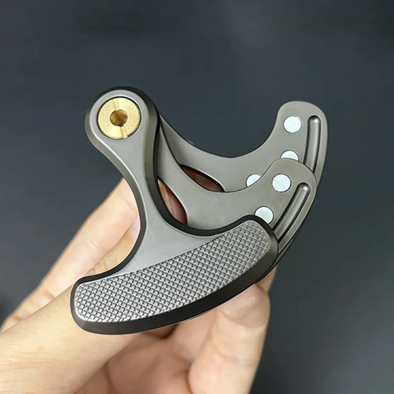 Pirate Hammer Three‑Layer Metal Push Brand EDC Decompression Toy Pop Coin Limit Magnetic Mechanical Rhythm Fingertip Top