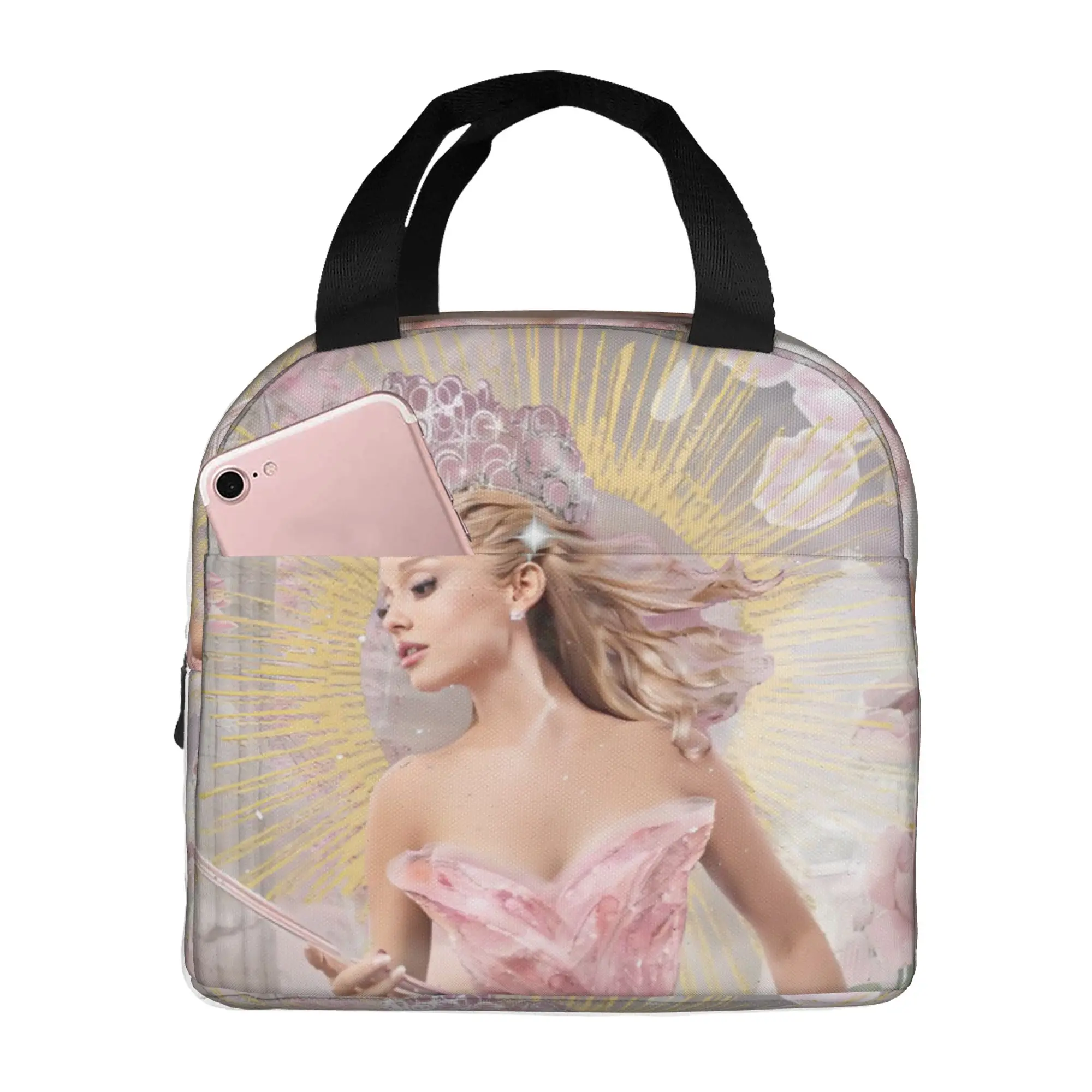 W-Wickeds Insulated Lunch Bag for Women Resuable Glinda Elegant Good Witch Cooler Thermal Bento Box Beach Camping Travel