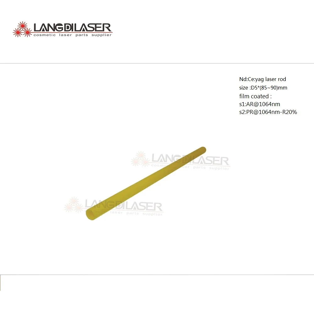 Nd:Ce:YAG Laser Rod Crystal For Q-Switched-YAG-Laser-Tattoo Removal Machine