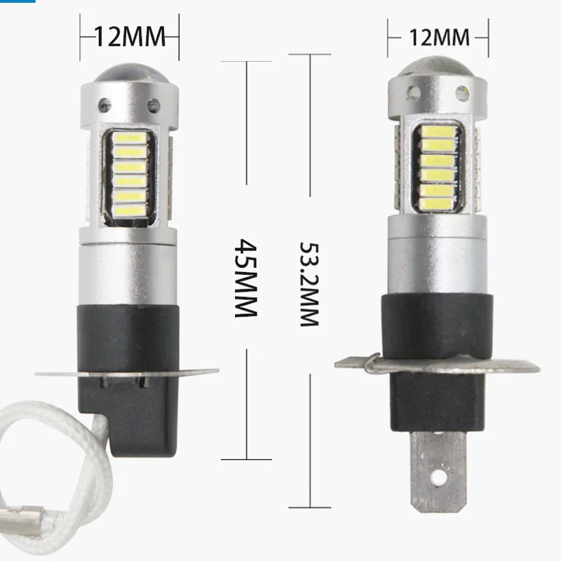2 قطعة H8 H11 Led HB4 9006 أضواء الضباب لمبة 4014 30SMD H1 H3 880 الأبيض سيارة القيادة مصباح جيد الإضاءة السيارات الجبهة مصباح المصابيح ضوء 12 فولت