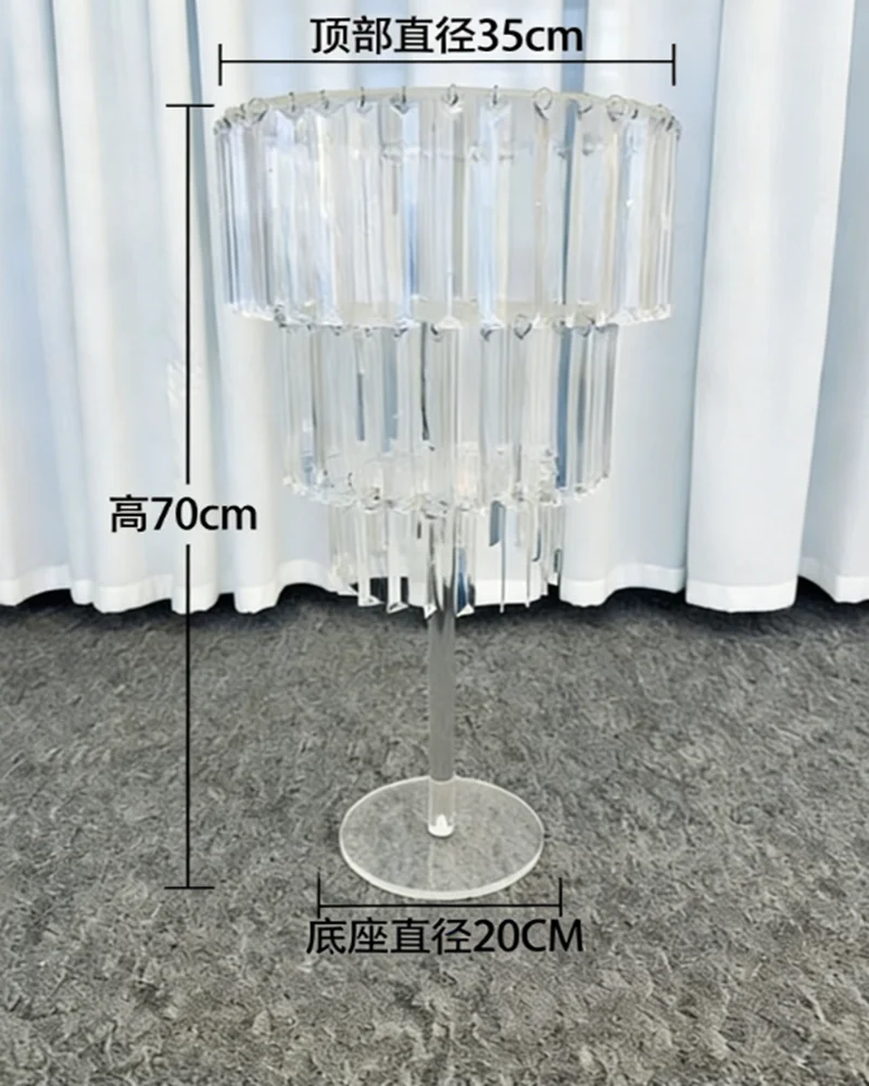 3-stufiger, transparenter Acryl-Kristall-Blumenständer, Hochzeits-Tischdekoration, Tischmittelstücke, Dekorationsständer für Heimpartys und Events – Detail 1