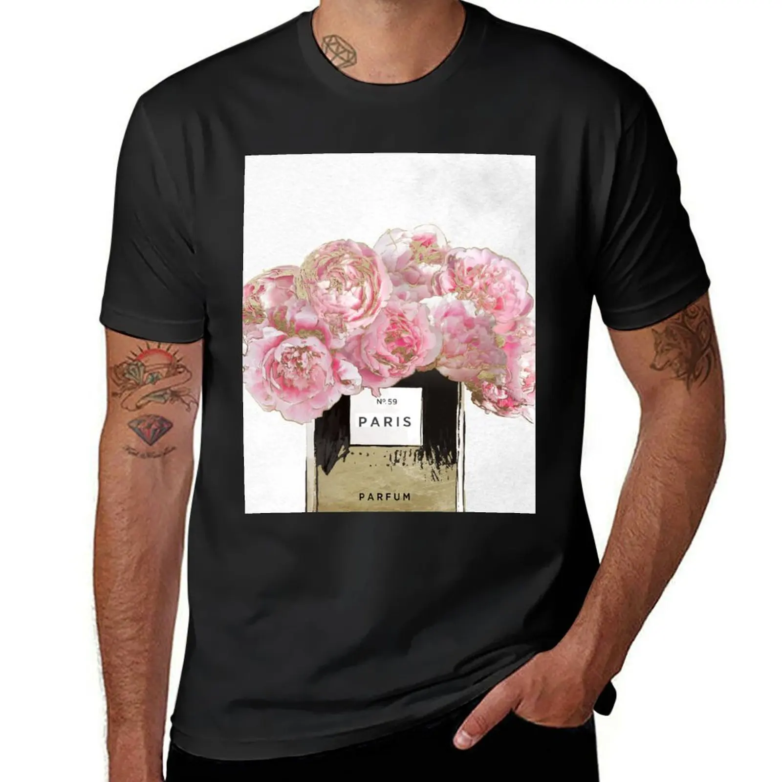 Pink Scented T-Shirt oversizeds Short sleeve tee mens big and tall t shirts