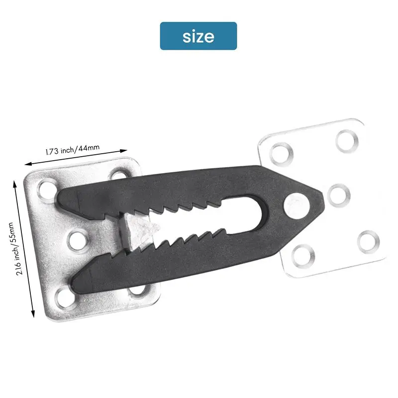 A56P-Sectional Couch Connector, 4 Pcs Metal Sofa Joint Snap Alligator Style Sectional Couch Connector