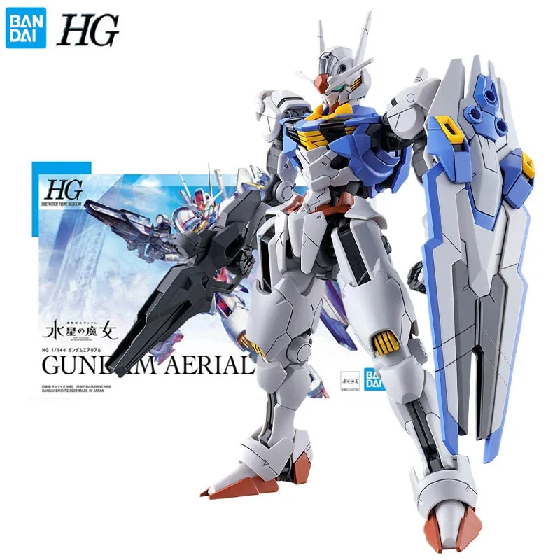 

Оригинальная сборная модель Bandai GUNDAM HG Series HG 1/144 Gundam Aerial, аниме-фигурка, коллекционная модель, украшение