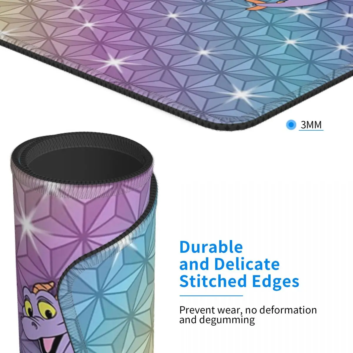 Alfombrilla de ratón Epcot Figment Beacon Of Magic, alfombrilla para teclado de ordenador, alfombrilla para ratón, Gaming, PC, portátil, escritorio, accesorios de oficina, alfombrillas para mesa