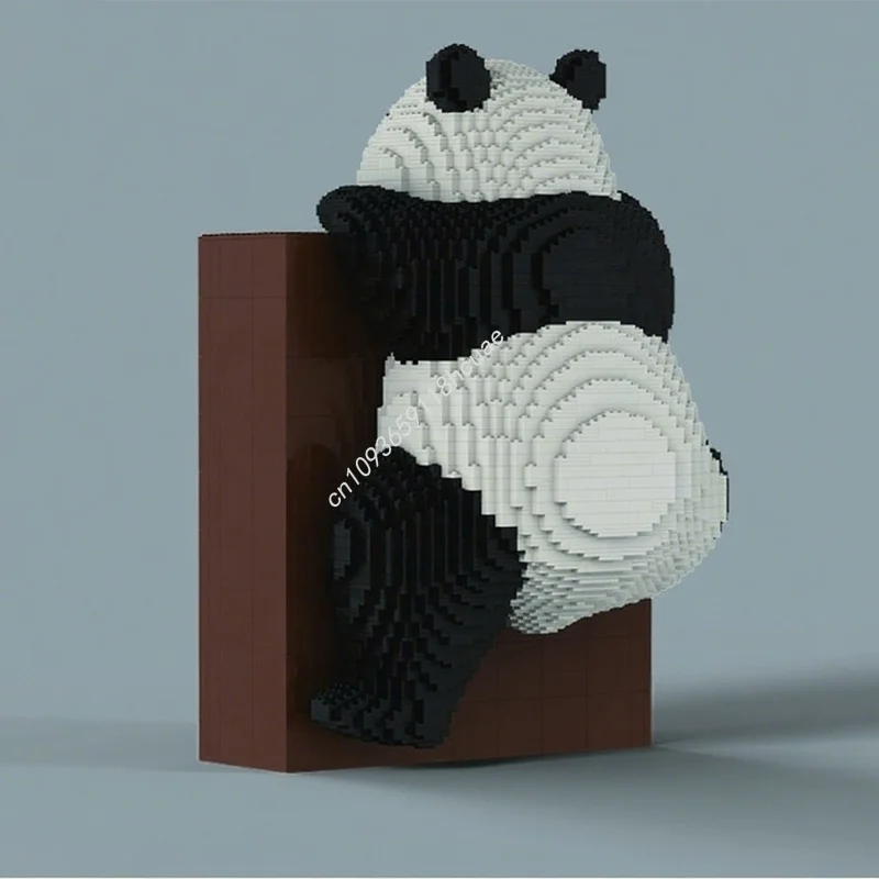 

4445 шт. MOC скалолазание панды скульптурная модель строительные блоки строительные рождественские подарки DIY игрушки творческое образование дети