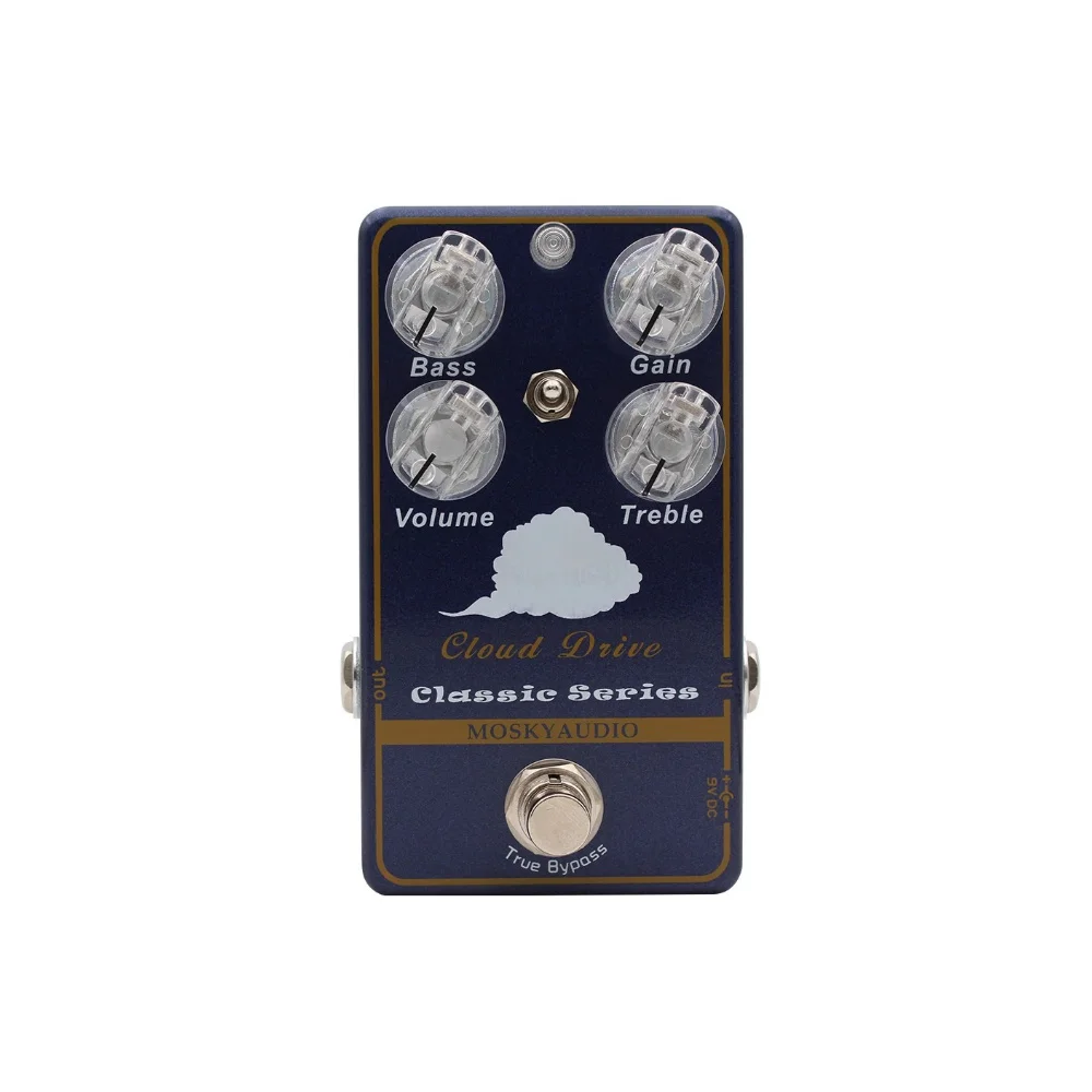 

MOSKY AUDIO Cloud Drive Classic Series Blues Drive Guitar Effect Pedal with Bass Treble Gain Volume Controls