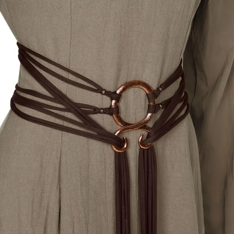 

A Vintage Belt from The Medieval Renaissance Paired with Casual Decorative Binding And Waist Cords