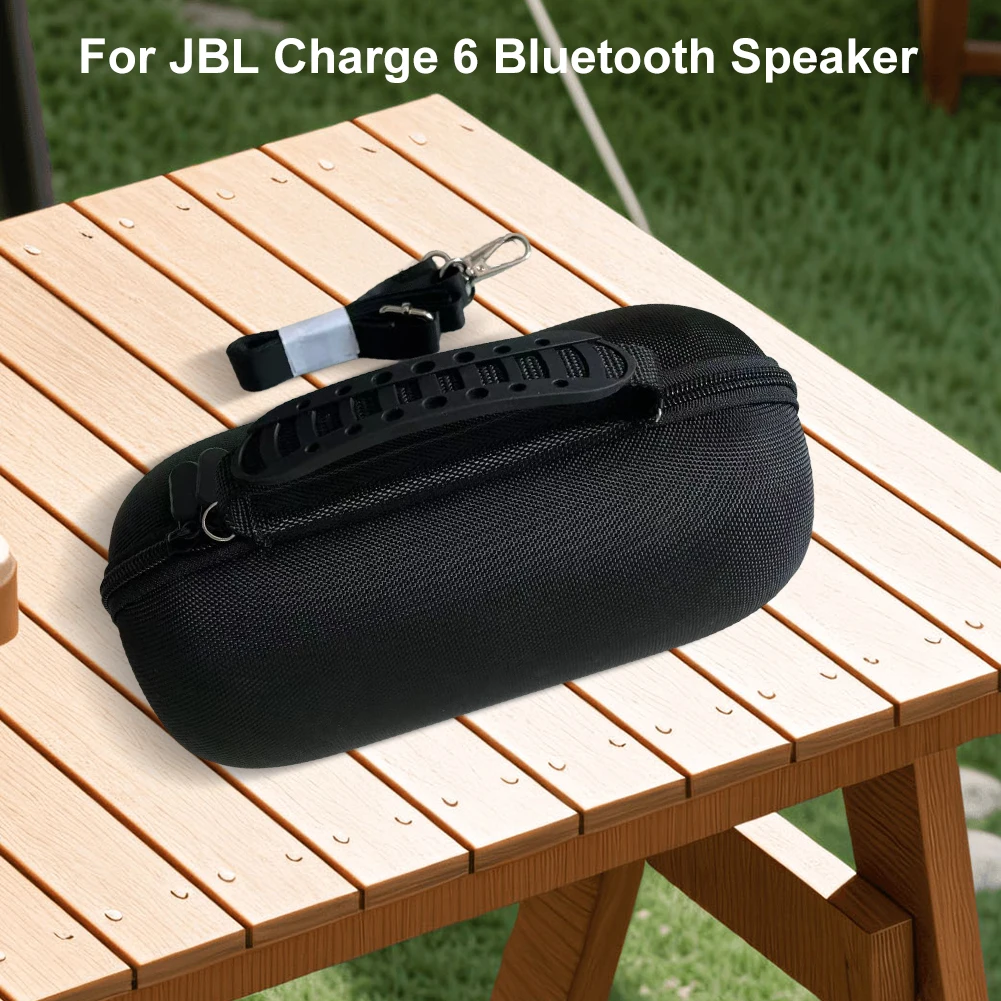 Hard Carrying Case Waterproof Portable Storage Bag Shockproof Protective Travel Case for JBL Charge 6 Wireless Speaker