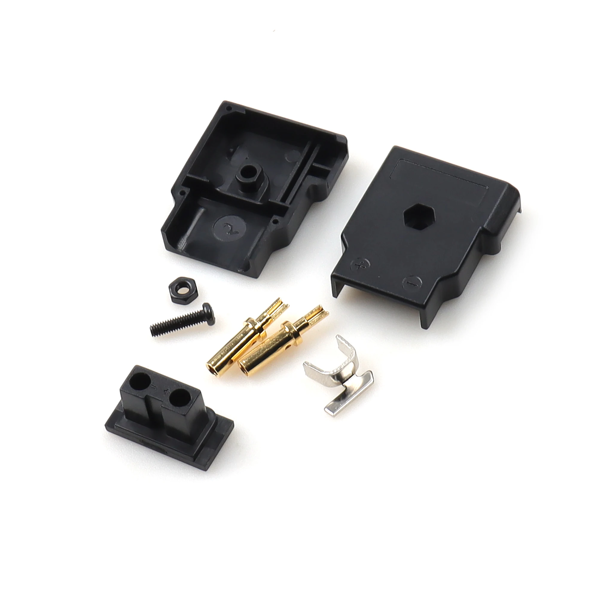 【LANO】Female D-tap Plug 2 Pin Connector Ptap Rewirable DIY Socket for Anton Bauer V Mount Plate Battery DSLR Power Supply